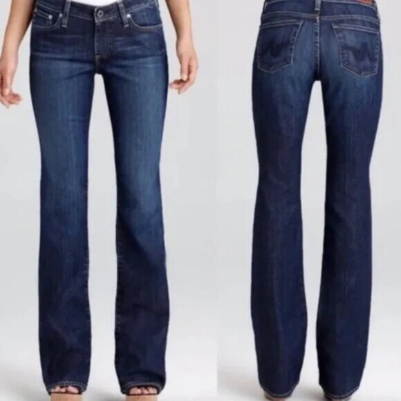 AG Adriano Goldschmied The Jessie Curvy Bootcut Jeans Dark Wash - Picture 2 of 15